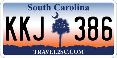 SC license plate KKJ386