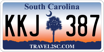 SC license plate KKJ387