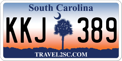 SC license plate KKJ389