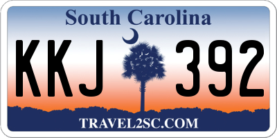 SC license plate KKJ392