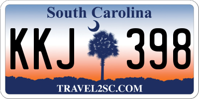 SC license plate KKJ398