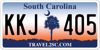 SC license plate KKJ405