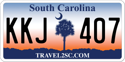 SC license plate KKJ407