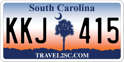 SC license plate KKJ415