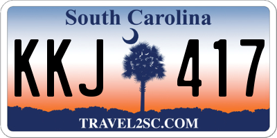 SC license plate KKJ417