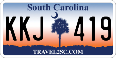 SC license plate KKJ419