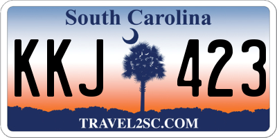 SC license plate KKJ423