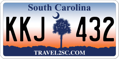 SC license plate KKJ432