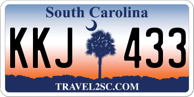 SC license plate KKJ433