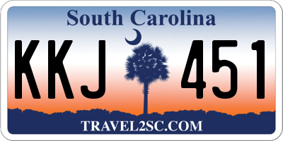 SC license plate KKJ451