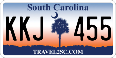SC license plate KKJ455
