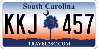 SC license plate KKJ457