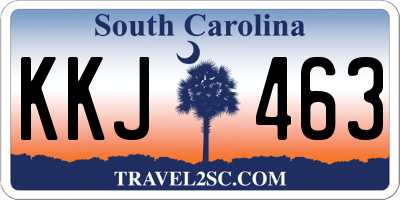 SC license plate KKJ463