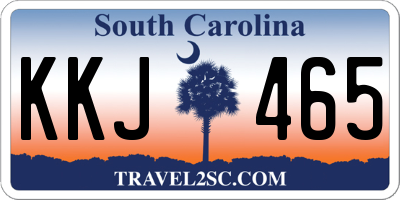 SC license plate KKJ465
