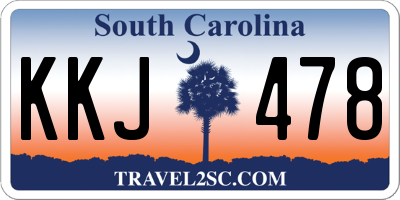SC license plate KKJ478