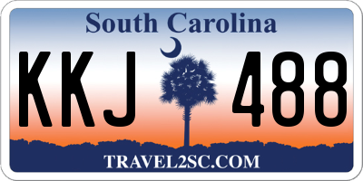 SC license plate KKJ488