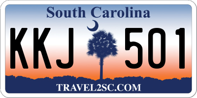SC license plate KKJ501