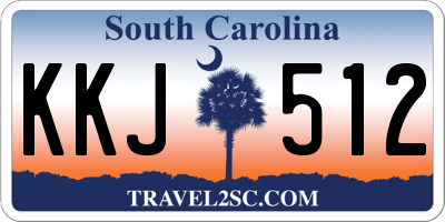 SC license plate KKJ512