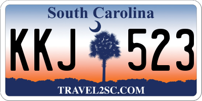 SC license plate KKJ523