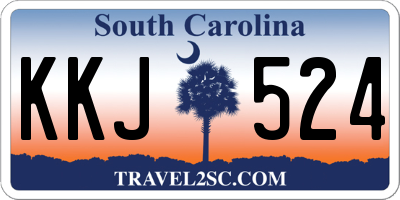 SC license plate KKJ524