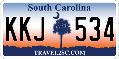SC license plate KKJ534