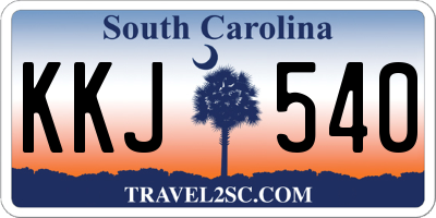 SC license plate KKJ540