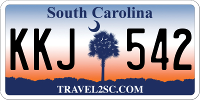 SC license plate KKJ542