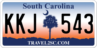SC license plate KKJ543