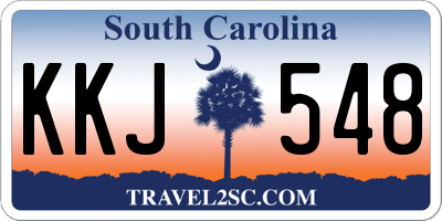 SC license plate KKJ548