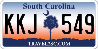 SC license plate KKJ549