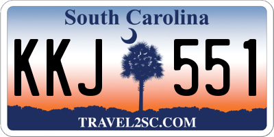 SC license plate KKJ551