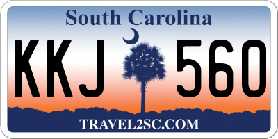 SC license plate KKJ560