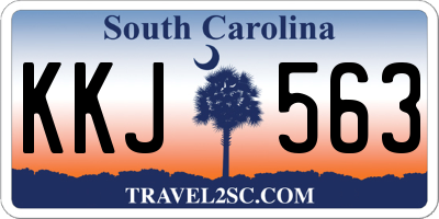 SC license plate KKJ563