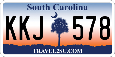 SC license plate KKJ578