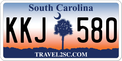 SC license plate KKJ580