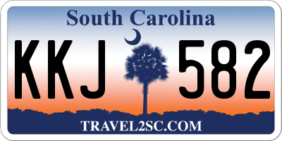 SC license plate KKJ582