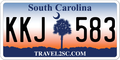SC license plate KKJ583
