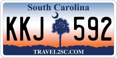 SC license plate KKJ592