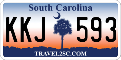 SC license plate KKJ593