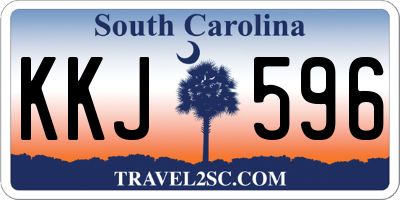 SC license plate KKJ596