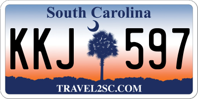 SC license plate KKJ597