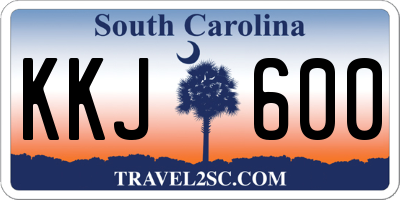 SC license plate KKJ600