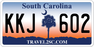 SC license plate KKJ602