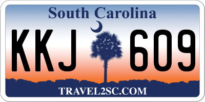SC license plate KKJ609