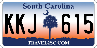 SC license plate KKJ615