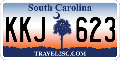 SC license plate KKJ623