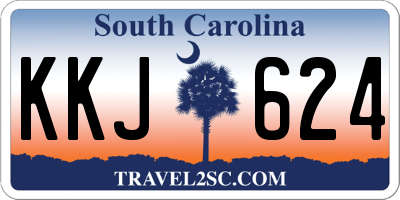 SC license plate KKJ624