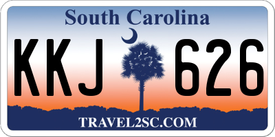 SC license plate KKJ626