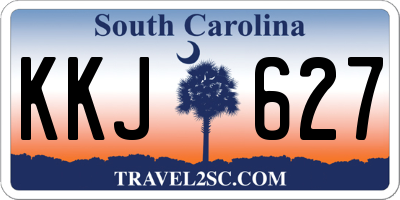 SC license plate KKJ627