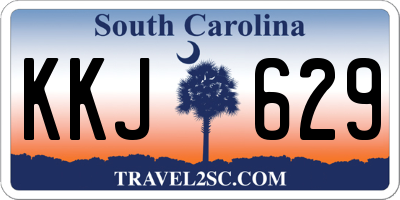 SC license plate KKJ629